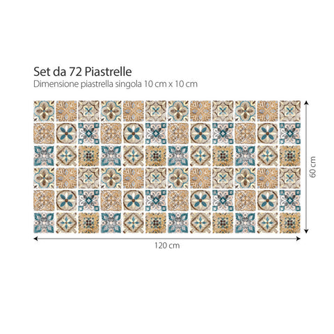 Adesivi per piastrelle orientali Tel Aviv 10x10
