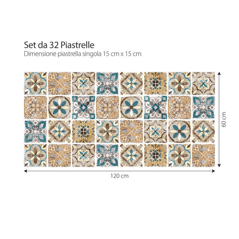 Adesivi per piastrelle orientali Tel Aviv 15x15