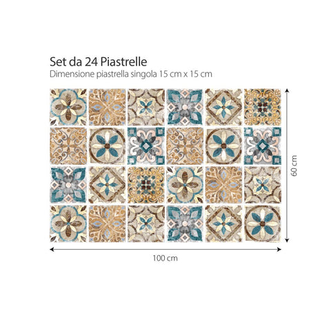Adesivi per piastrelle orientali Tel Aviv 15cm