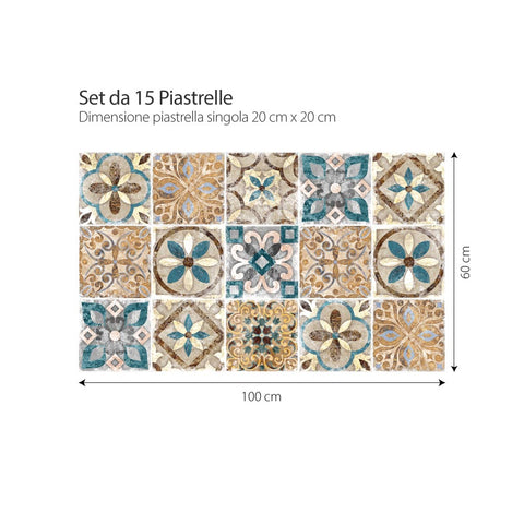 Adesivi per piastrelle orientali Tel Aviv 20cm