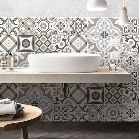 Adesivi per piastrelle bagno Kazan Beige