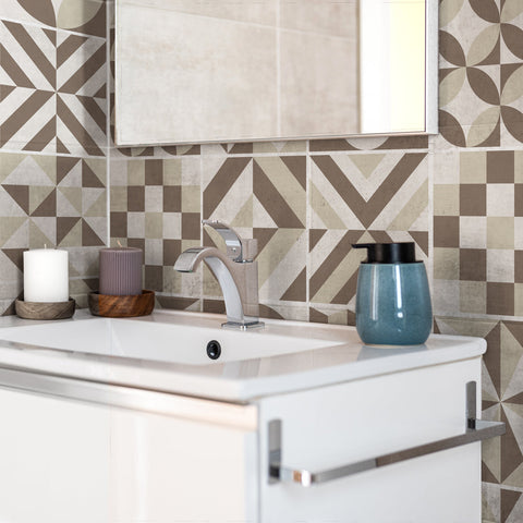 Adesivi per piastrelle bagno Nantes Celeste