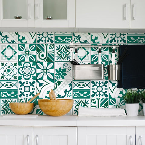 Adesivi per piastrelle cucina Utrecht Verde