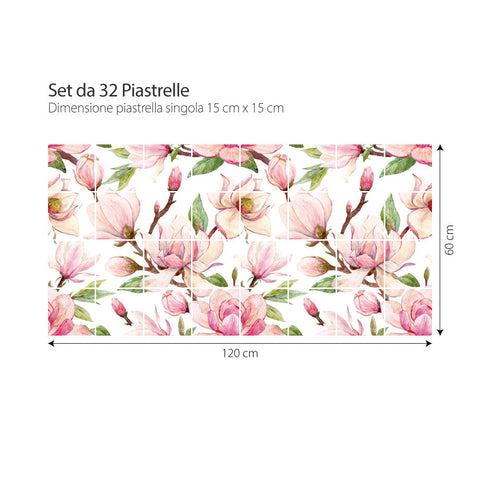 Fiori di primavera | Adesivi per piastrelle