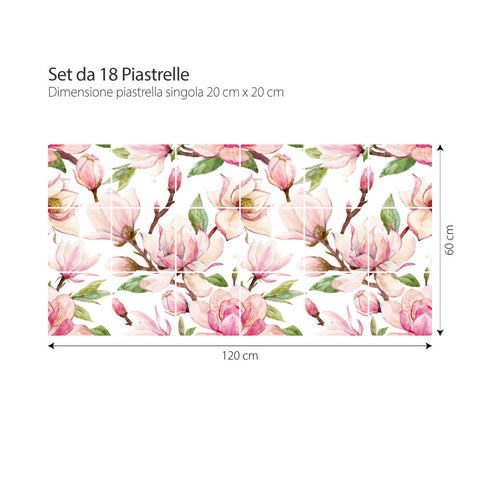 Fiori di primavera | Adesivi per piastrelle