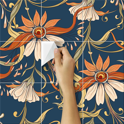 Stile liberty | Adesivi per piastrelle