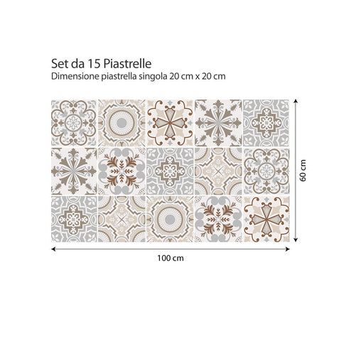 Adesivi per piastrelle Terrassa 20cm 2