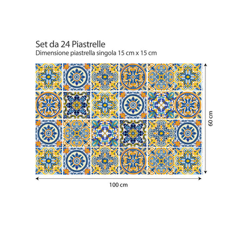 Adesivi per piastrelle Sabadell 15cm formato 100x60