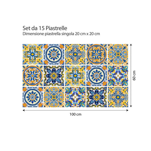 Adesivi per piastrelle Sabadell 20cm formato 100x60