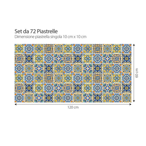Adesivi per piastrelle Sabadell 10cm formato 120x60