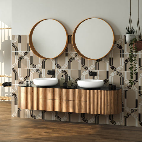 Adesivi per piastrelle Leganés bagno 3