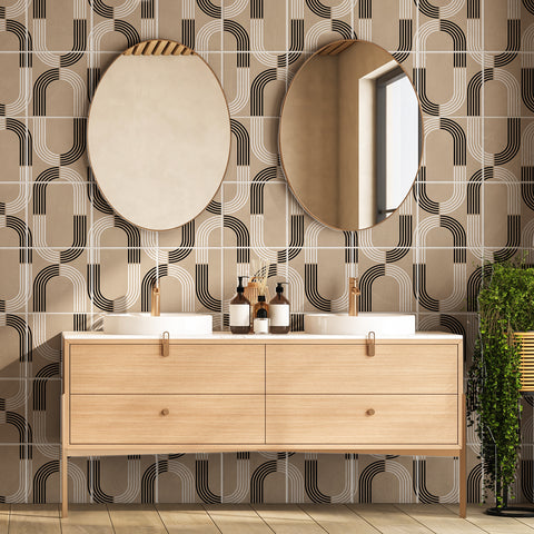 Adesivi per piastrelle Leganés bagno 2