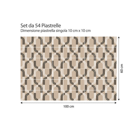 Adesivi per piastrelle Leganés 10cm formato 100x60