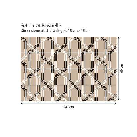 Adesivi per piastrelle Leganés 15cm formato 100x60
