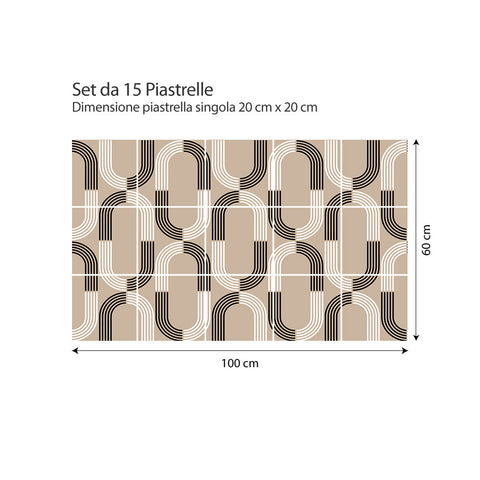 Adesivi per piastrelle Leganés 20cm formato 100x60