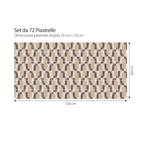 Adesivi per piastrelle Leganés 10cm formato 120x60