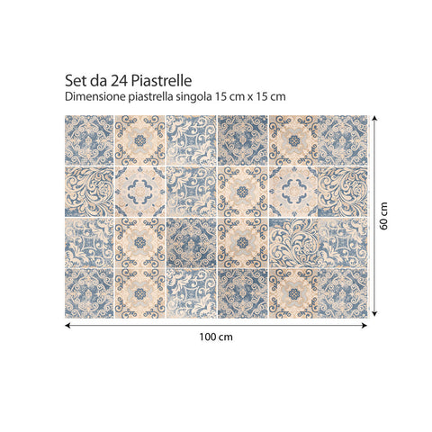 Adesivi per piastrelle Salamanca 15cm 100x60