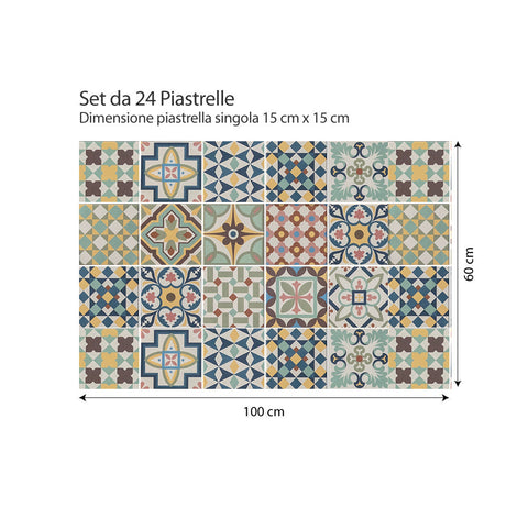 Adesivi per piastrelle Santa Coloma 15cm 100x60
