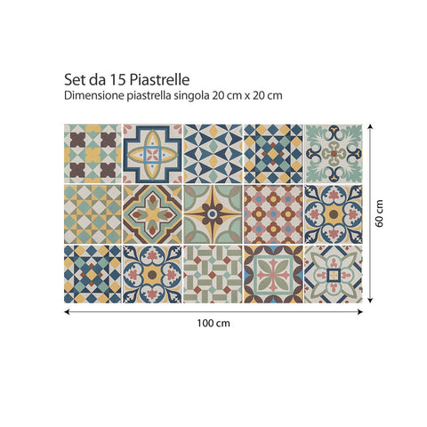 Adesivi per piastrelle Santa Coloma 20cm 100x60