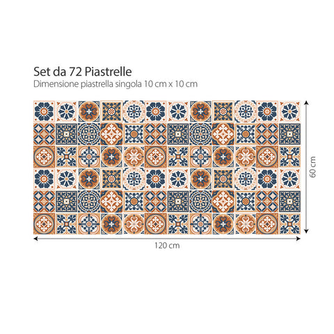 Adesivi per piastrelle Pontevedra 10cm set 72