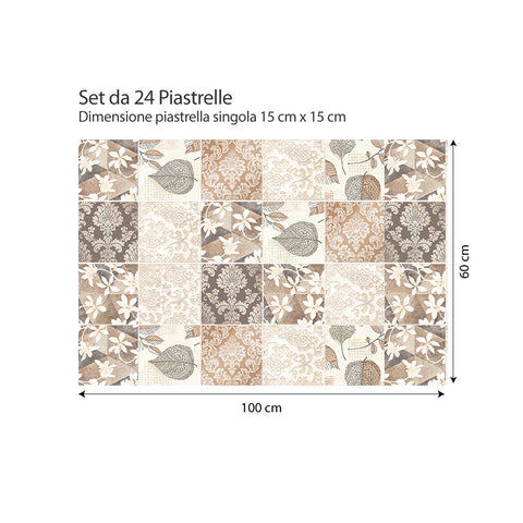Adesivi per piastrelle Gandia 15cm set 24