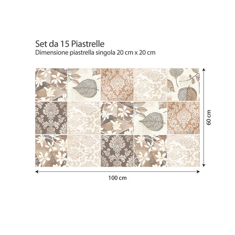 Adesivi per piastrelle Gandia 20cm set 15