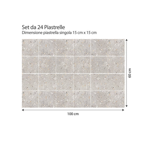 Adesivi per piastrelle Estepona 15cm set 24