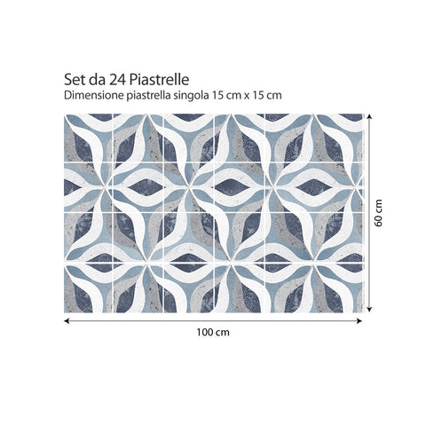 Adesivi per piastrelle Sagunto 15cm set 24
