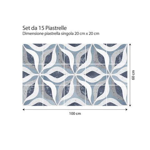Adesivi per piastrelle Sagunto 20cm set 15