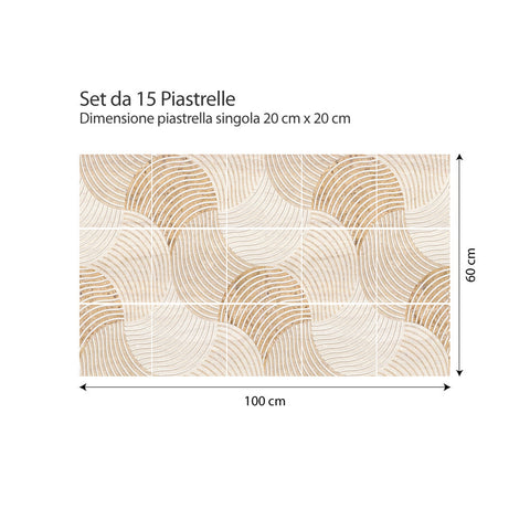Adesivi per piastrelle Beatriz 20cm 100x60