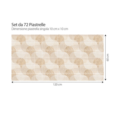 Adesivi per piastrelle Beatriz 10cm 120x60