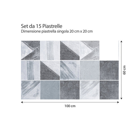 Adesivi per piastrelle Dominga 20cm 100x60