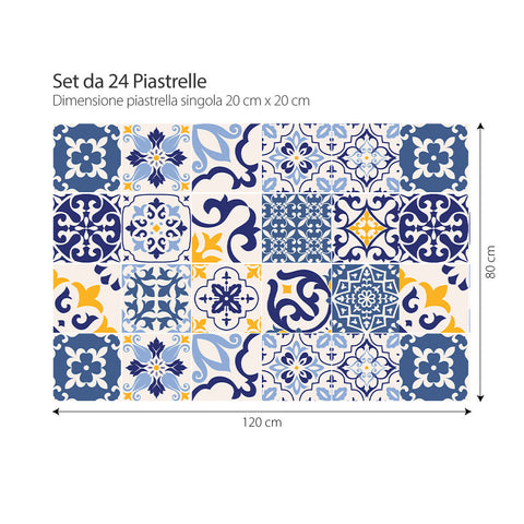 Adesivi per piastrelle Estrella  20cm 120x80