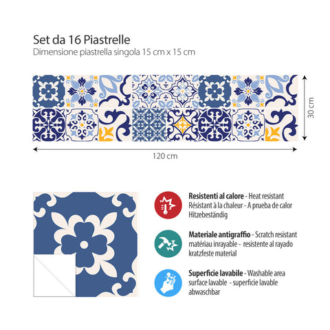 Adesivi per piastrelle Estrella 15cm 120x30