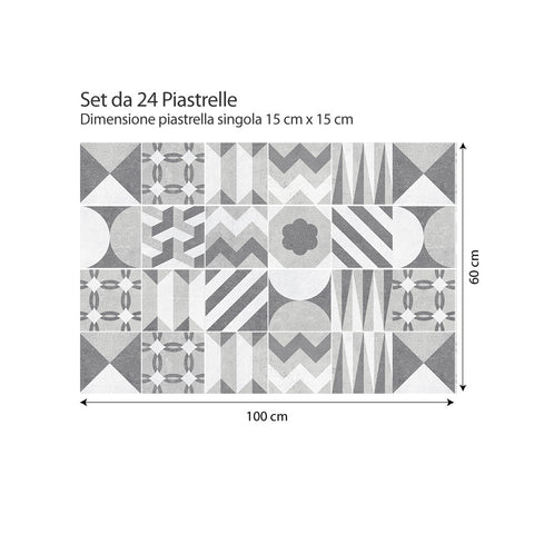 Adesivi per piastrelle Lupe 15cm 100x60