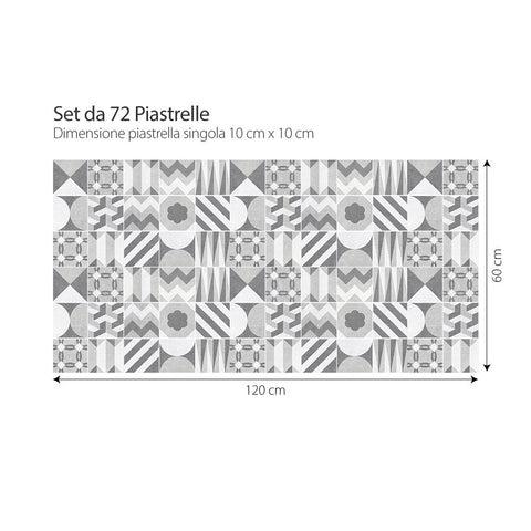 Adesivi per piastrelle Lupe 10cm 120x60