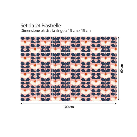 Adesivi per piastrelle Marcéla 15cm 100x60