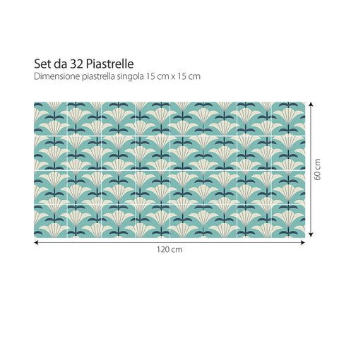 Adesivi per piastrelle Paulina 15cm 120x60