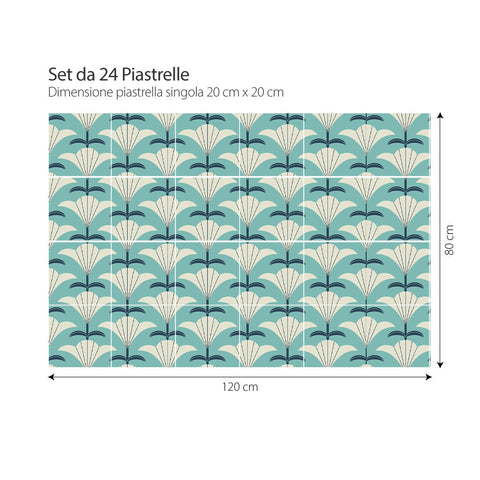 Adesivi per piastrelle Paulina 20cm 120x80