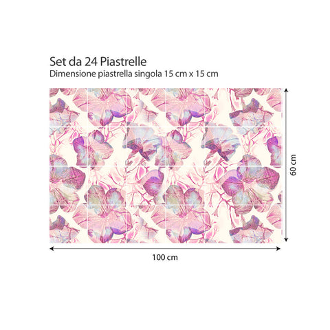 Adesivi per piastrelle Xenia 15cm 100x60