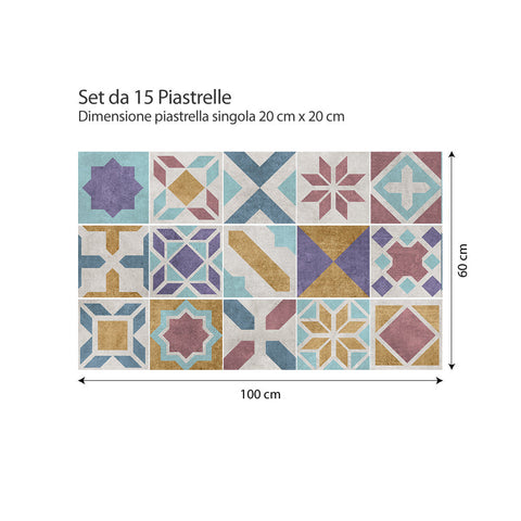 Adesivi per piastrelle Dolores 20cm 100x60