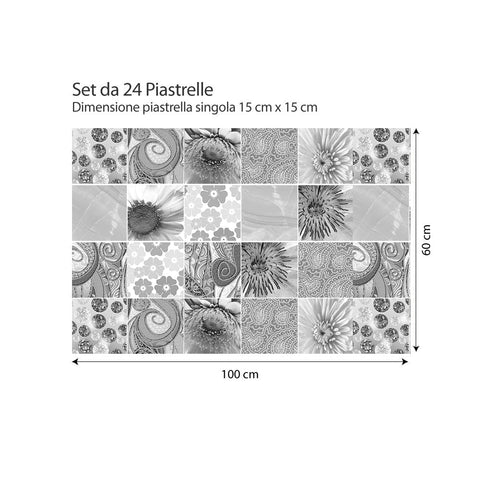 Adesivi per piastrelle Ximena 15cm 100x60