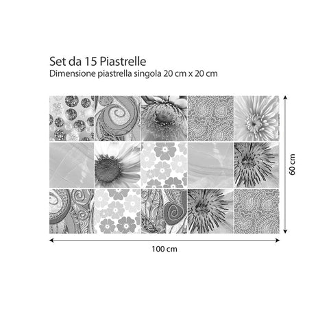 Adesivi per piastrelle Ximena 20cm 100x60