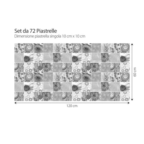 Adesivi per piastrelle Ximena 10cm 120x60