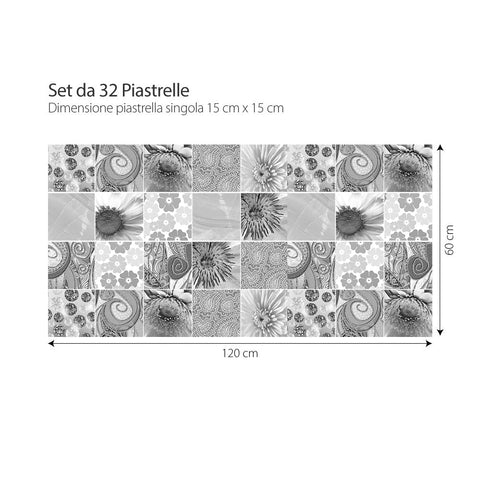 Adesivi per piastrelle Ximena 15cm 120x60