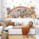 DECOWALL Adesivi Da Parete Animali Della Giungla – Rimovibili Per Cameretta – 4 Fogli, 23 Pezzi - 2