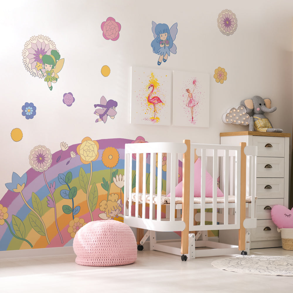 Adesivo mobili per bambini koala su un letto arcobaleno - Sticker