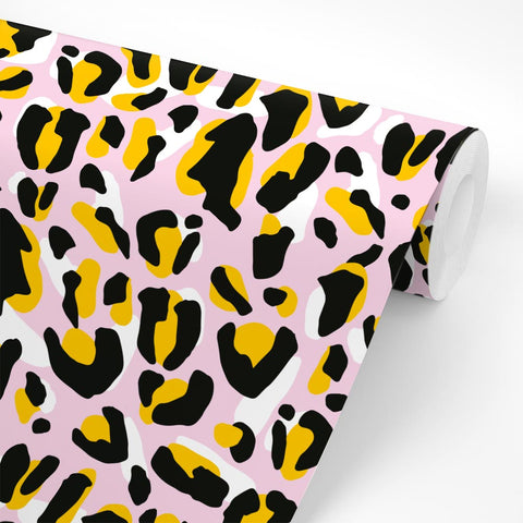Pellicola adesiva Pink Leopard rotolo
