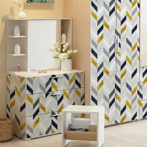 Pellicola adesiva per mobili Geometric arrows - Armadio