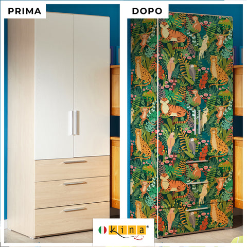 Pellicola adesiva Jungla vintage